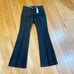VTG Y2K Banana Republic Women Trouser Jeans Size 0 Inseam 32” Black Flare NEW