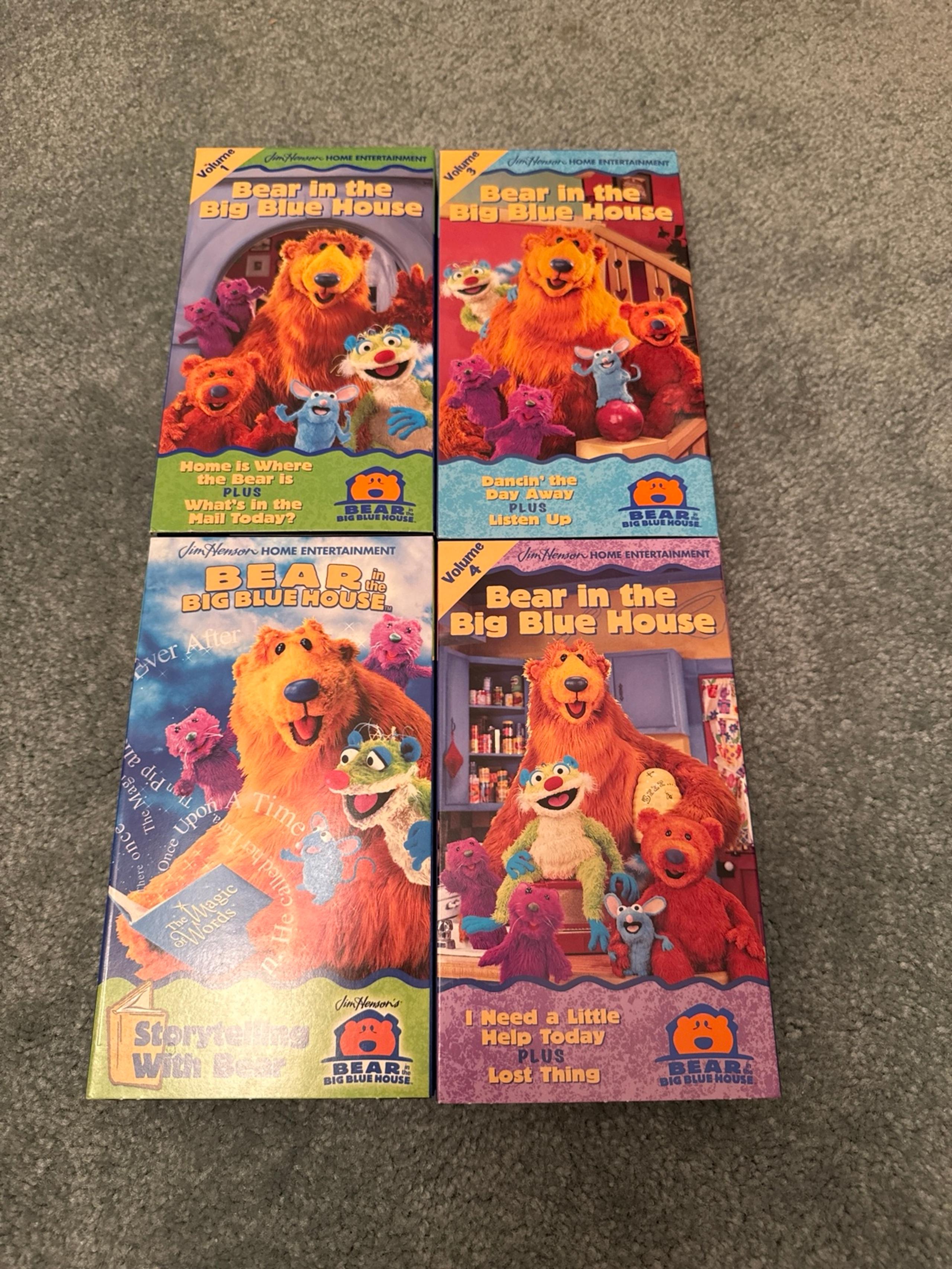 Bear and the Big Blue House VHS Lot