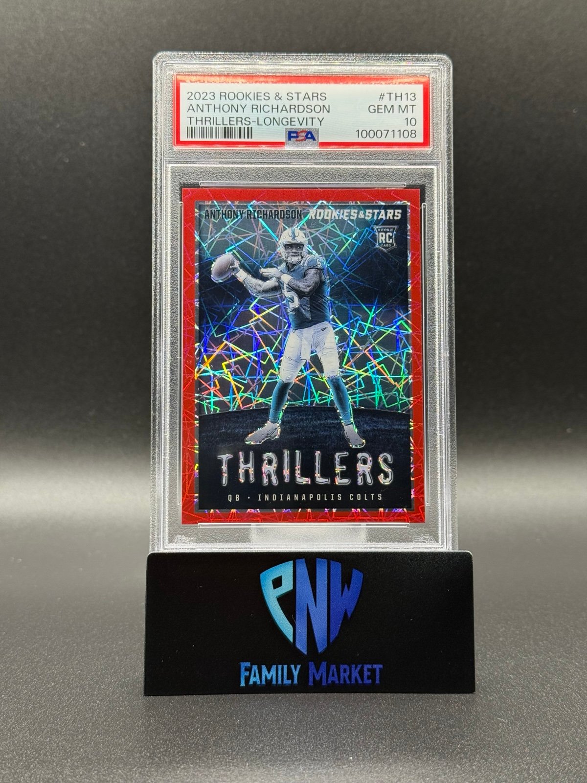2023 Rookies & Stars Thrillers-Longevity Rookie Anthony Richardson PSA 10