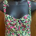 Zara Floral Print Cottagecore Prairiecore Sleeveless Tie Shoulder DRESS XL NWT