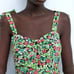 Zara Floral Print Cottagecore Prairiecore Sleeveless Tie Shoulder DRESS XL NWT