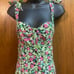 Zara Floral Print Cottagecore Prairiecore Sleeveless Tie Shoulder DRESS XL NWT