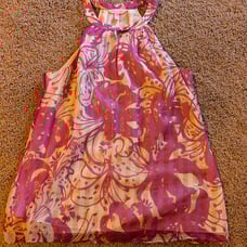 Lilly Pulitzer Rogan Halter Top in Va Voom Purple Wanderlust Medium Silk blend