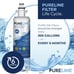 PURELINE Refrigerator Water Filter, Replacement Filter #PL-500, LT700P, 3 Pack
