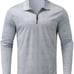 Zipper Polo Shirts for Mens, Fall Striped Slim Fit Long Sleeve