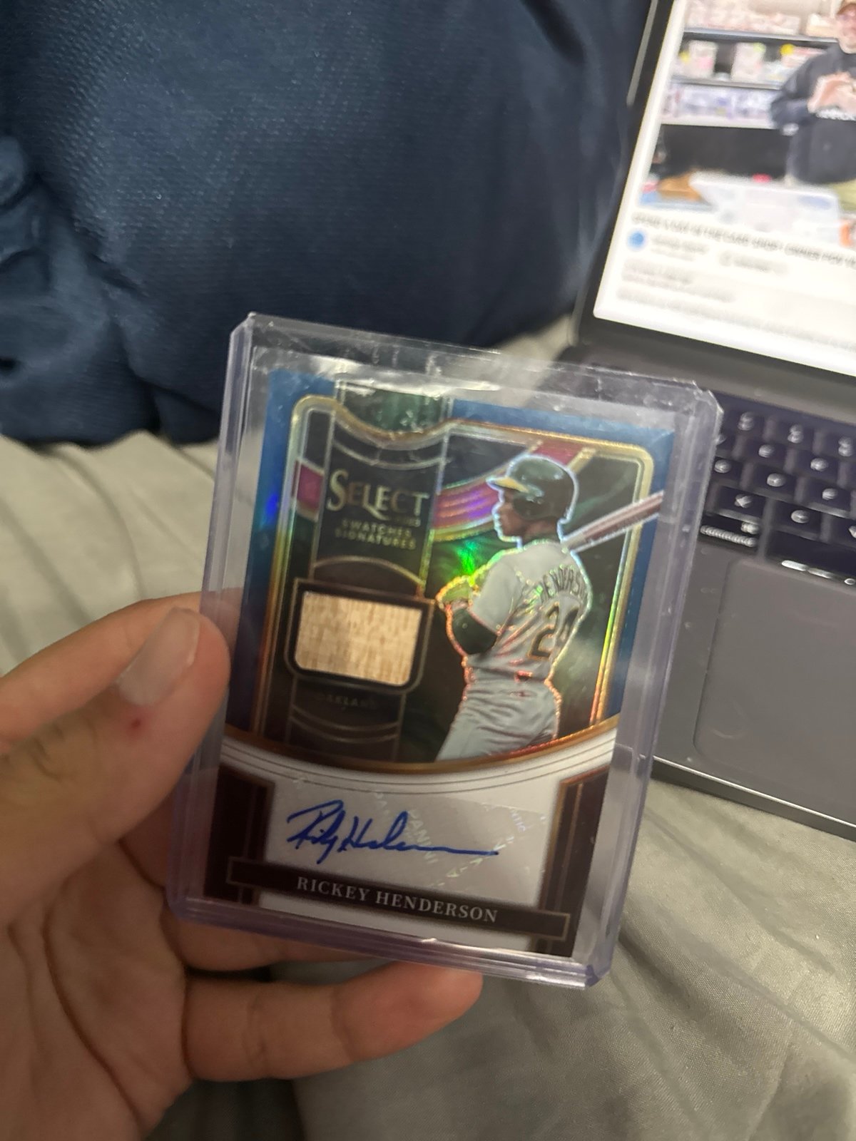 Rickey Henderson auto