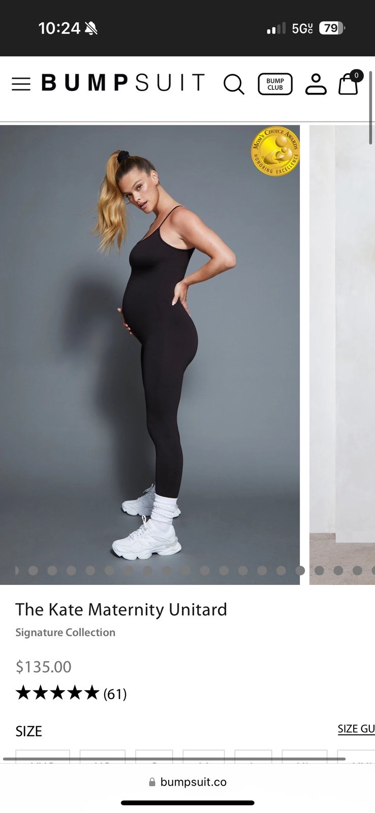 The Kate Maternity Bumpsuit Black leotard