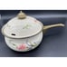 LINCOWARE ENAMEL SAUCEPAN 5 INCH WITH LID BRASS HANDLE VINTAGE 5 Saucepan