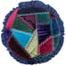 Pristine Vintage 1960's WICKER SEWING BASKET Padded Crazy Quilt Lid Satin Liner