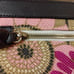 Spartina 449 Daufuskie Island Genuine Leather Nat. Linen Pink/Beige Floral Bag