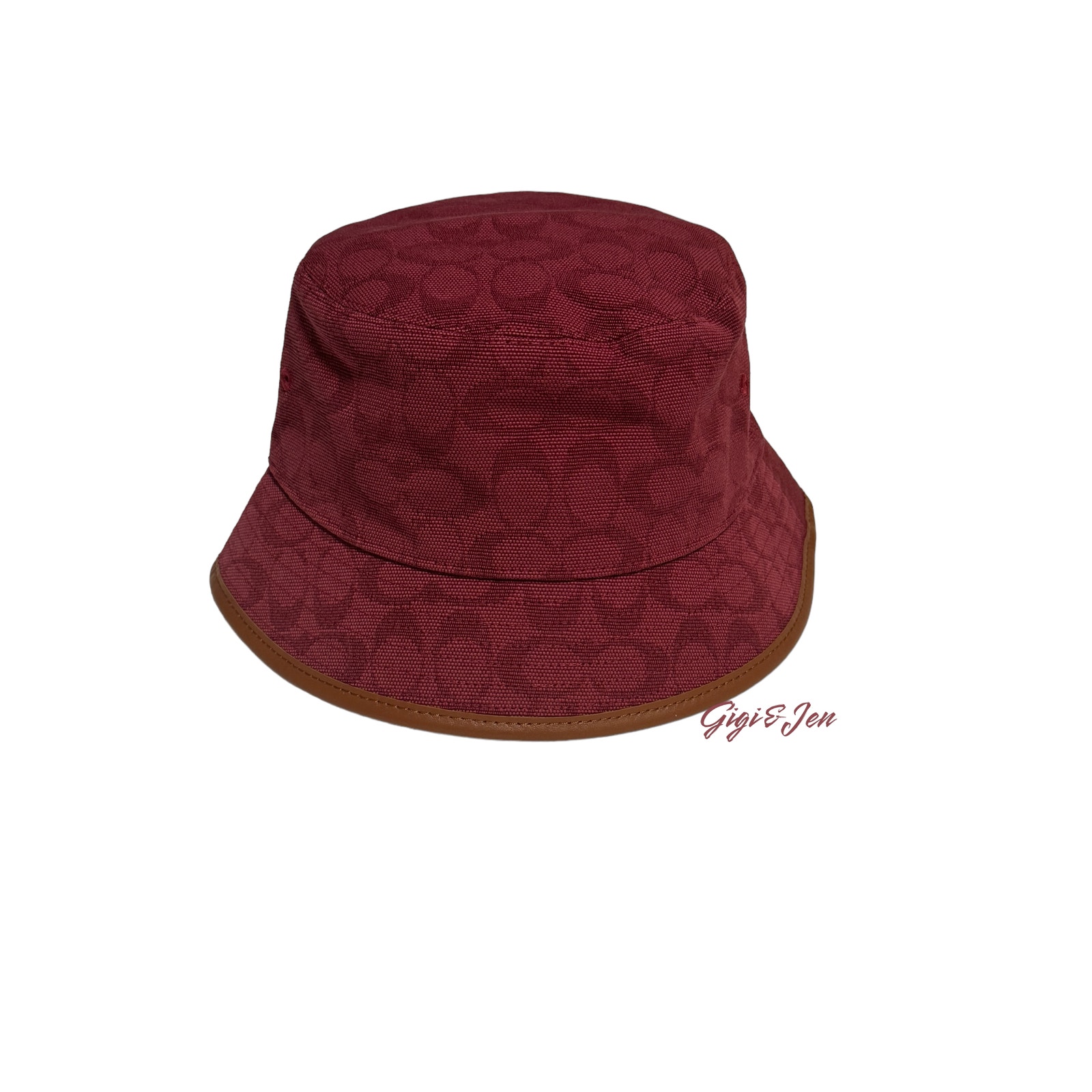 Coach Signature Jacquard Bucket Hat New