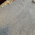 Vintage Blue Chenille Full Bedspread Floral Flower Basket Cottage Country Chic