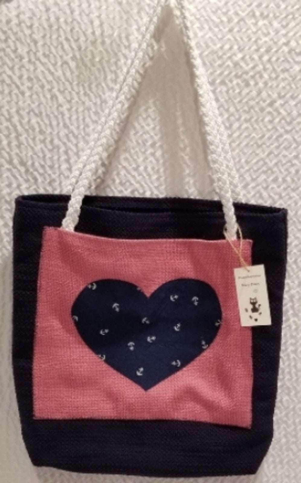 Navy-Blue Tote Bag high quality