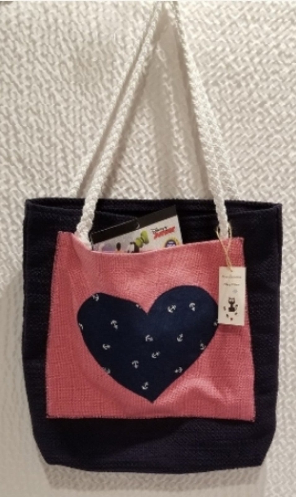 Navy-Blue Tote Bag high quality