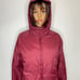 Burton Puffy Jacket Hooded Women’s Size M Ski Snowboard Burgundy EUC