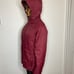 Burton Puffy Jacket Hooded Women’s Size M Ski Snowboard Burgundy EUC