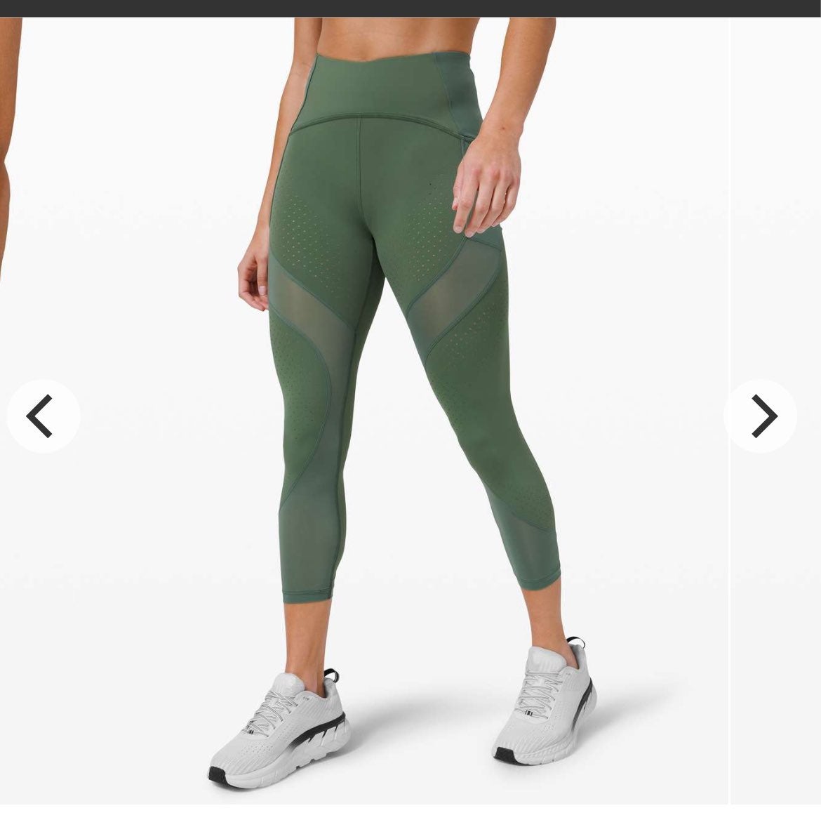 Lululemon Uncovered Strength High-Rise Crop 23 Algae Green