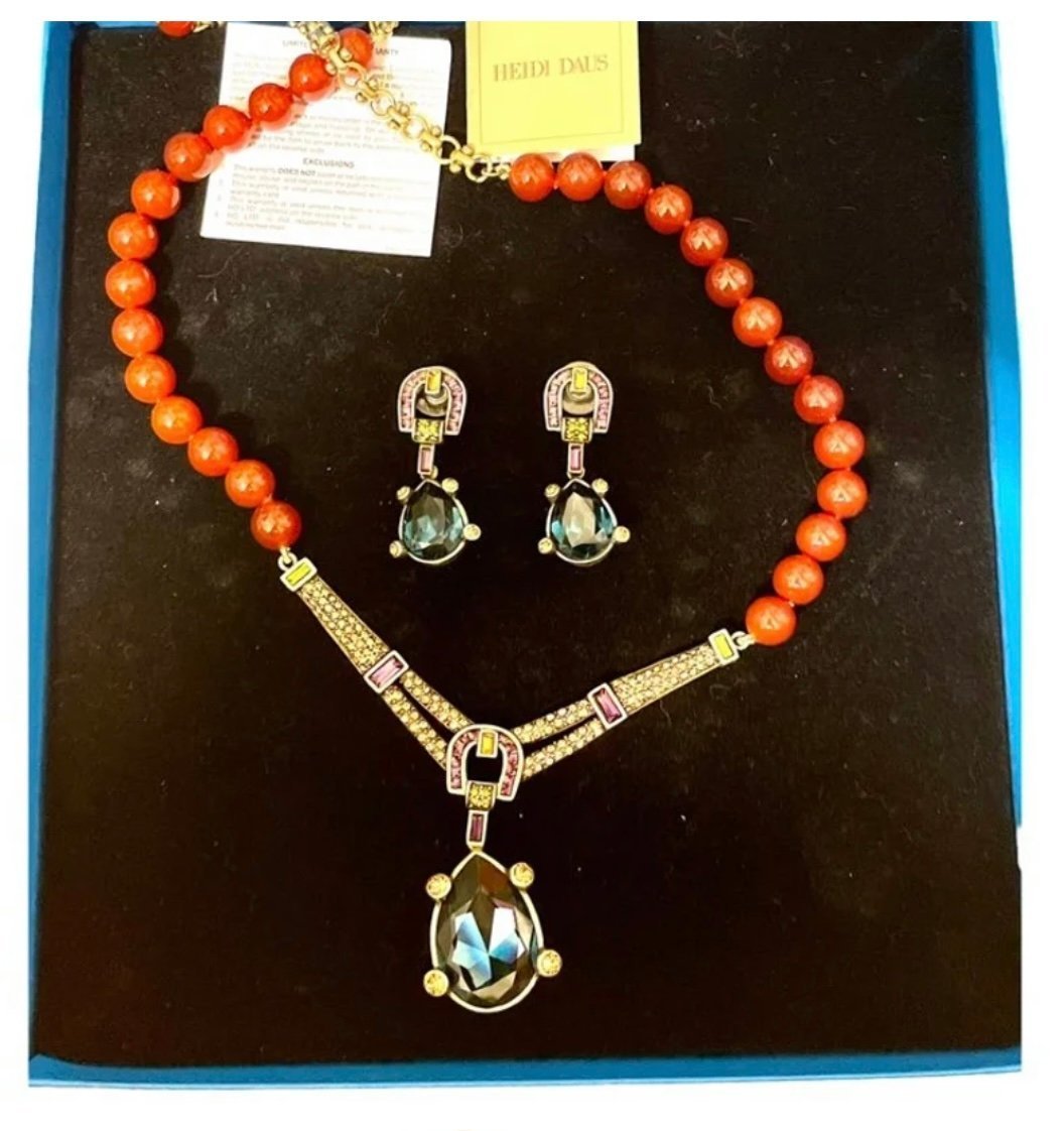 Heidi Daus Demi Parure Necklace & Earrings