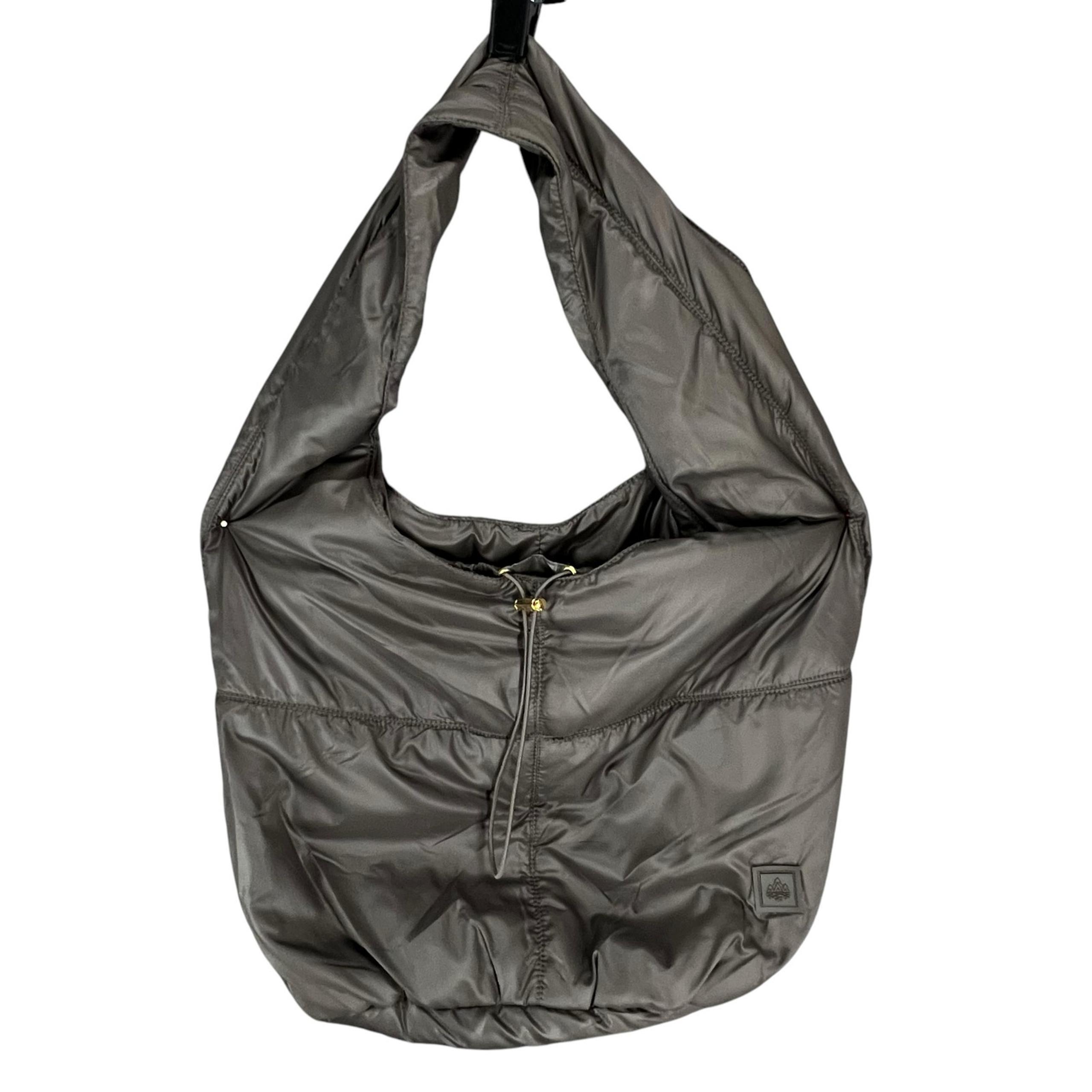 Rainforest Packable Puff Travel Shoulder Bag Gray Water Resistant Handbag Purse