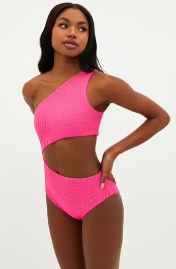 Beach Riot Celine Cutout One-Shoulder One-Piece Swimsuit