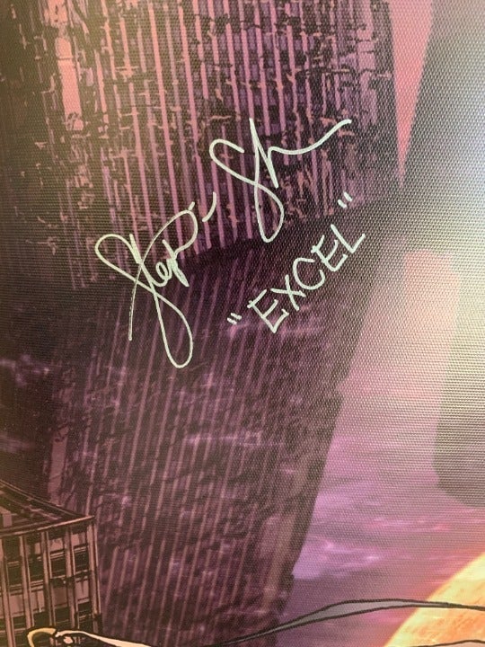 Kurokami Banner Signed - Stephanie Sheh - detail
