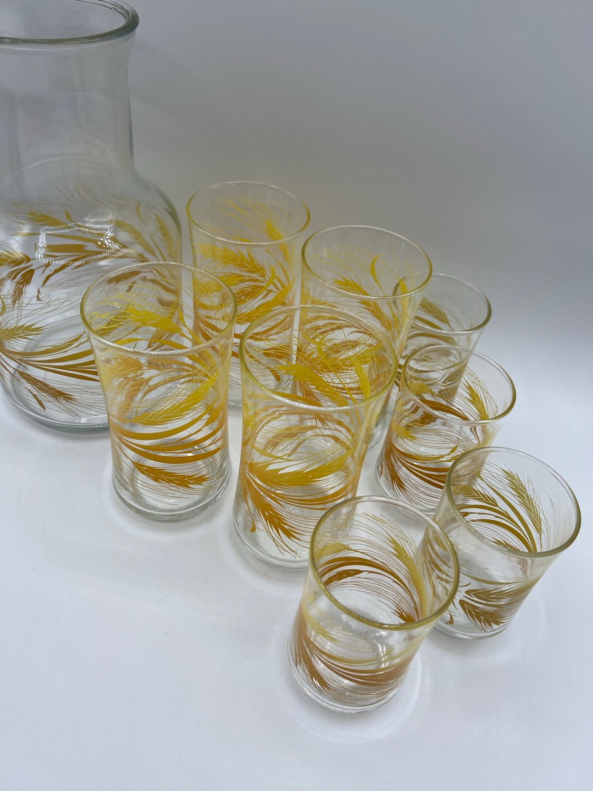 Vintage Libbey Wheat Glass Set