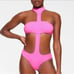 NWT Skims | Swim Cut Out Halter Monokini Taffy One Piece