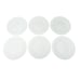 Vintage Satin Glass Plate w Reverse Pressed Flowers Set of 6 Salad Dessert 8.5