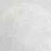 Vintage Satin Glass Plate w Reverse Pressed Flowers Set of 6 Salad Dessert 8.5