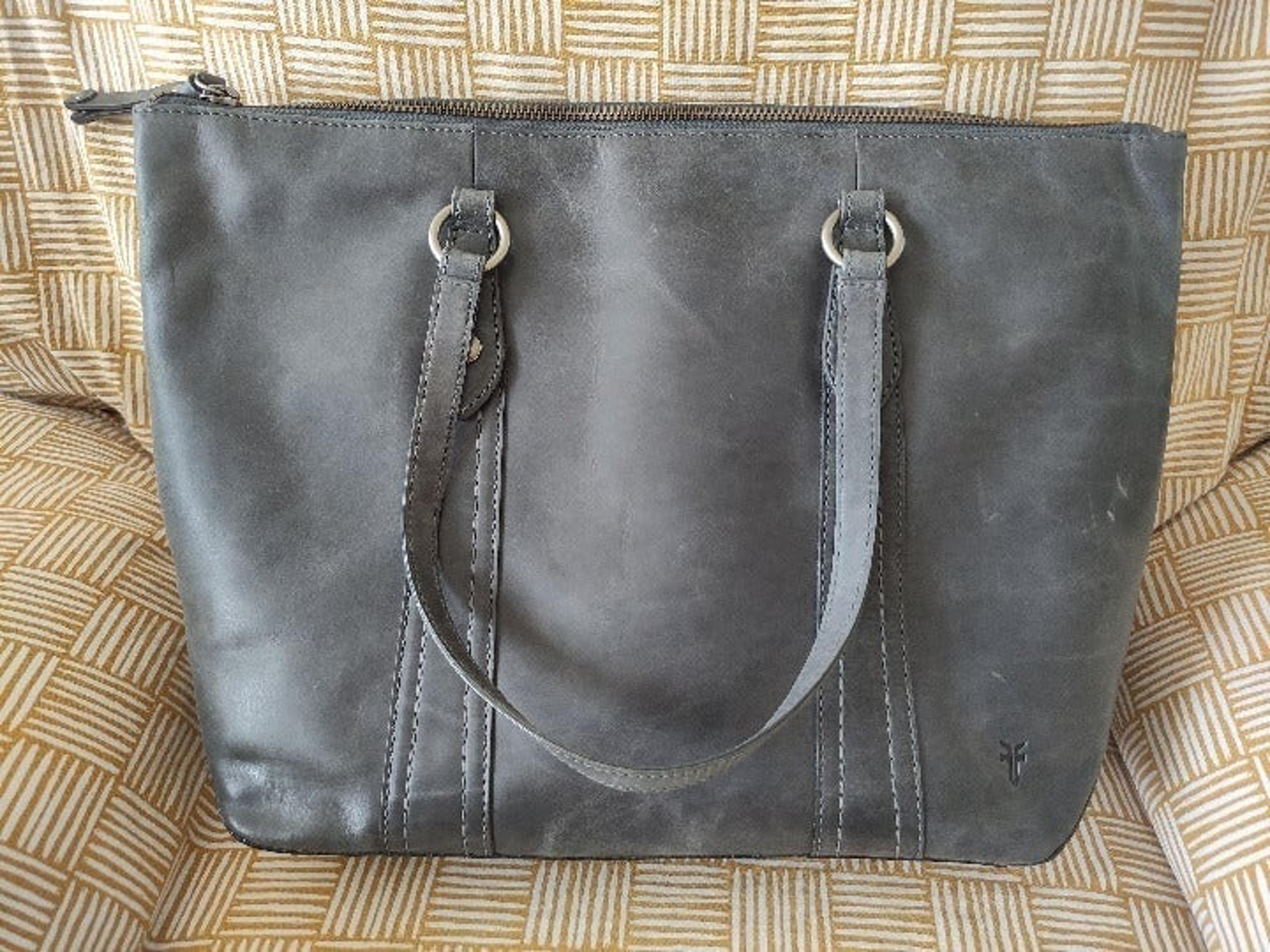 Frye Melissa Zip Shopper Carbon
