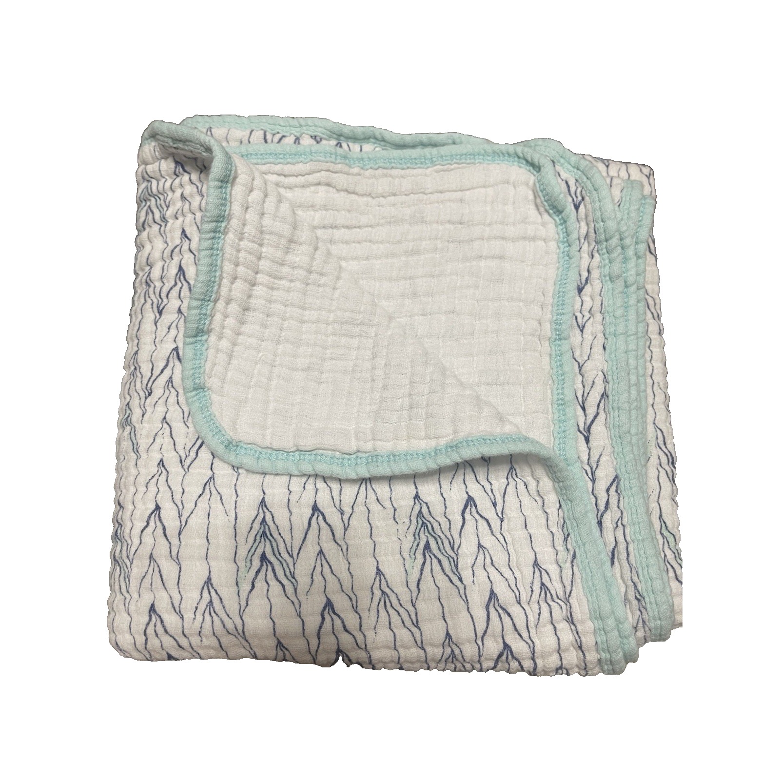 ADEN + ANAIS Muslin Dream Baby Blanket Swaddle Wrap White Blue Mint Green Arrow