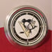Pittsburgh Penguins NHL Hockey Chrome Double Rung Neon Clock Garage ManCave READ