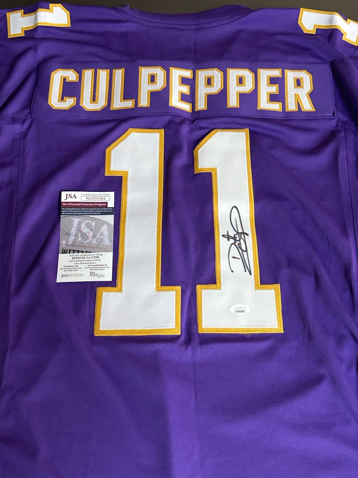 Daunte Culpepper Signed Jersey (JSA)