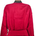 Fredericks of Hollywood Womans 2X Aspen Mae Satin & Lace Tie Robe Red Black NEW