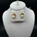 Real Cultured Pearl Earrings and Ring