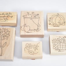 Standing Up 2006 Give Thanks NEW 6 Piece Stamp Set