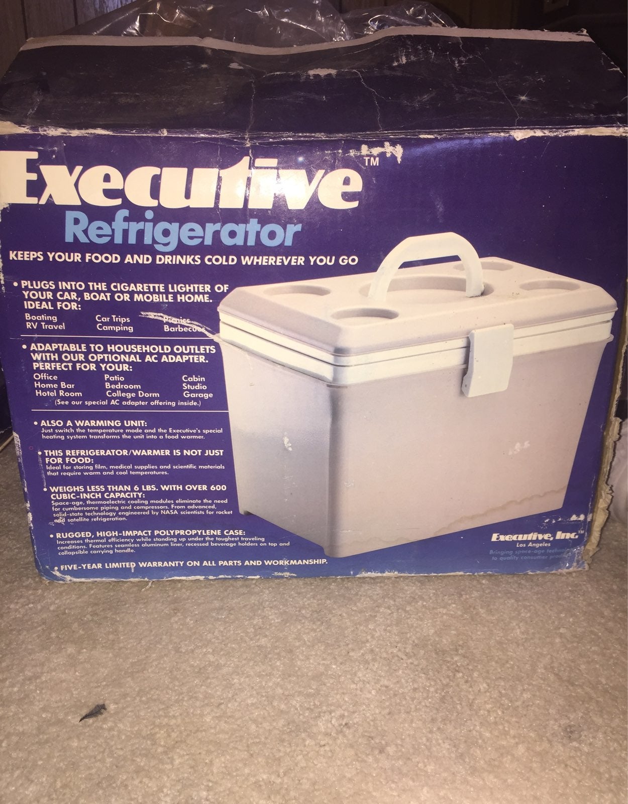 Portable car fridge/heater