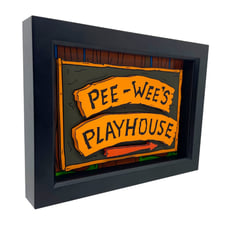 Pee Wee Herman Pee Wee's Playhouse Sign Replica 3D Pop Art