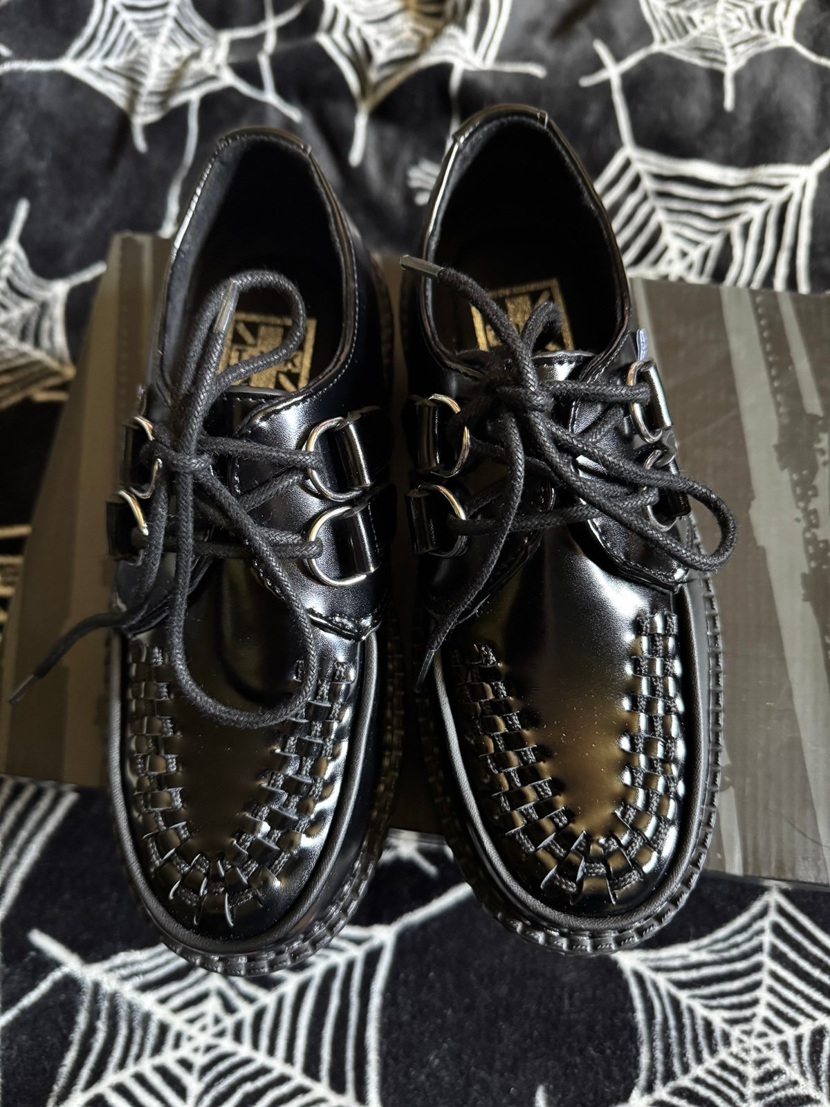 Black Leather Viva Mondo Creeper