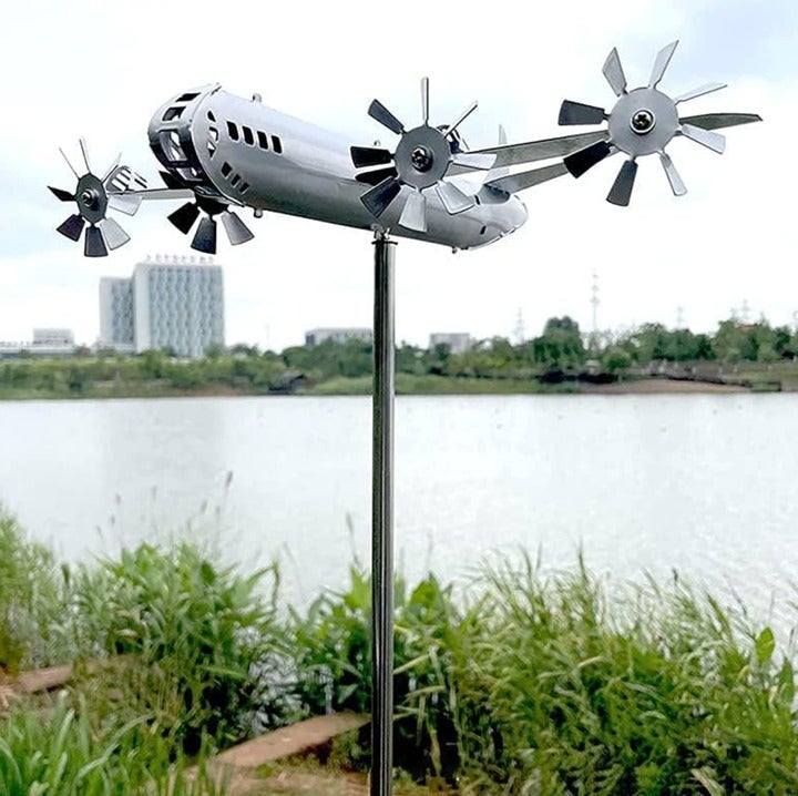 Super Fortress Wind Spinner 3D Unique and Magical Metal Windmill