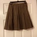 Tracy Evans Size 5 Vintage Brown Pleated Houndstooth Mini Skirt