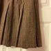 Tracy Evans Size 5 Vintage Brown Pleated Houndstooth Mini Skirt