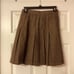 Tracy Evans Size 5 Vintage Brown Pleated Houndstooth Mini Skirt