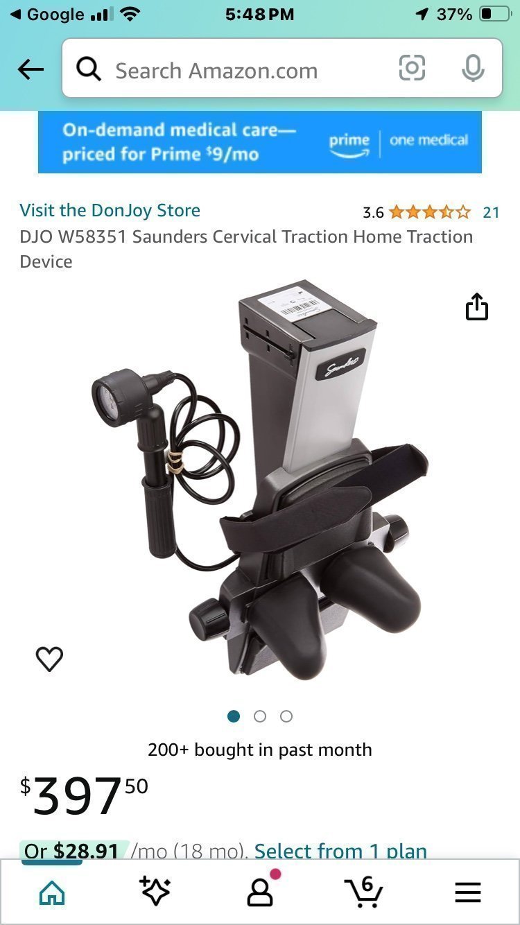 SAUNDERS CERVICAL TRACTION HOME TRACTION DEVICE