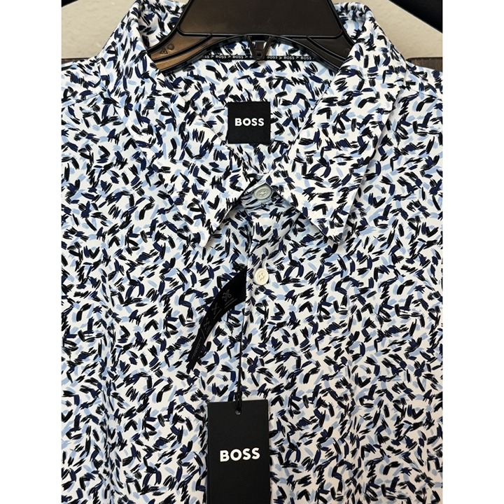 Hugo Boss Mens Size 5XL Performance Long Sleeve Shirt Roan Kent 138