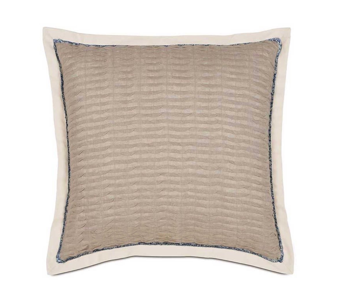 SET OF 2 Eastern Accents Yearling Flax Euro Sham Pillows