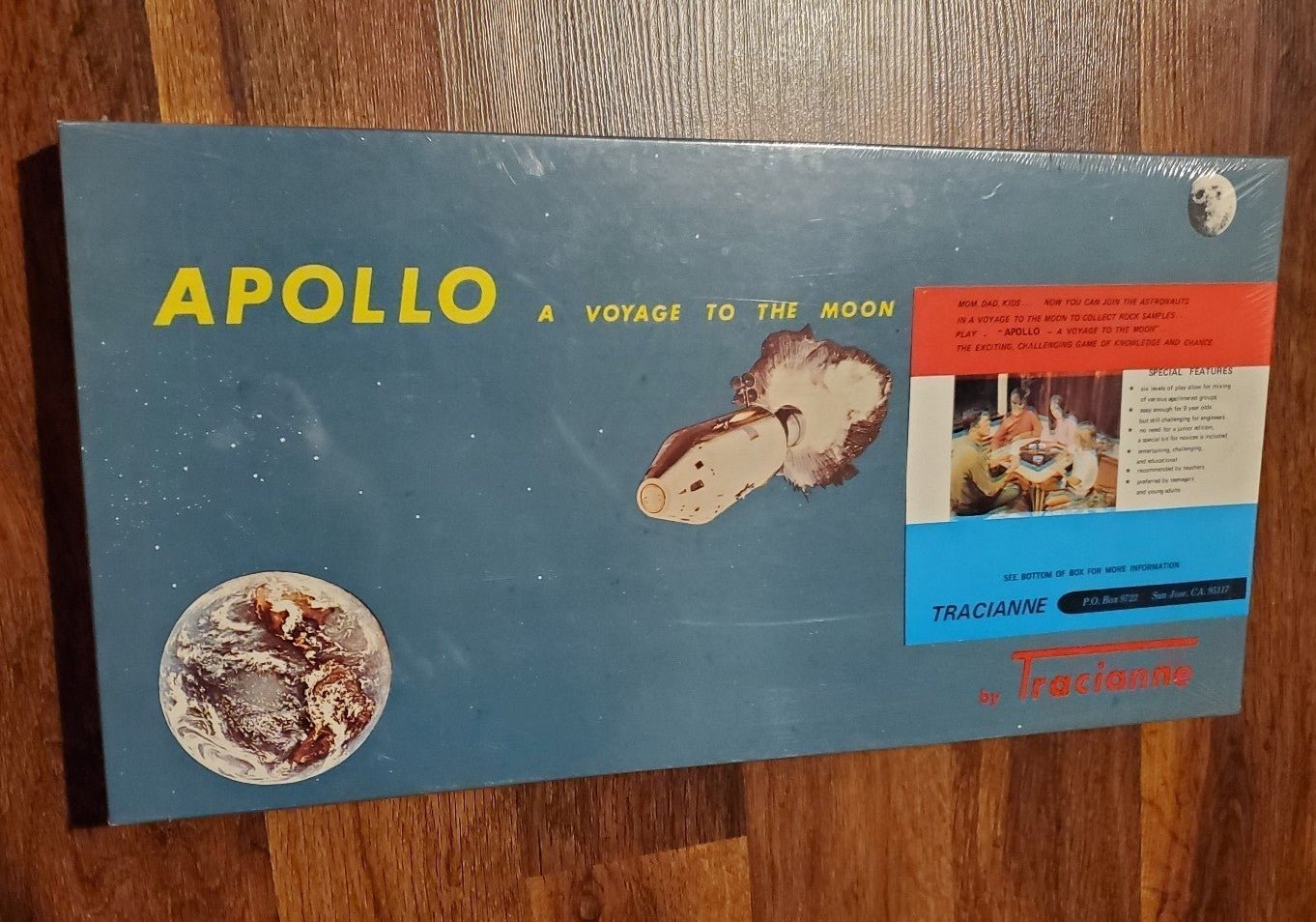 New 1969 Apollo Voyage To The Moon Landing Vintage Board Game NOS Nasa Tracianne
