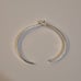 Signed M Vintage 925 Sterling Silver Twisted Knot Cuff Bracelet