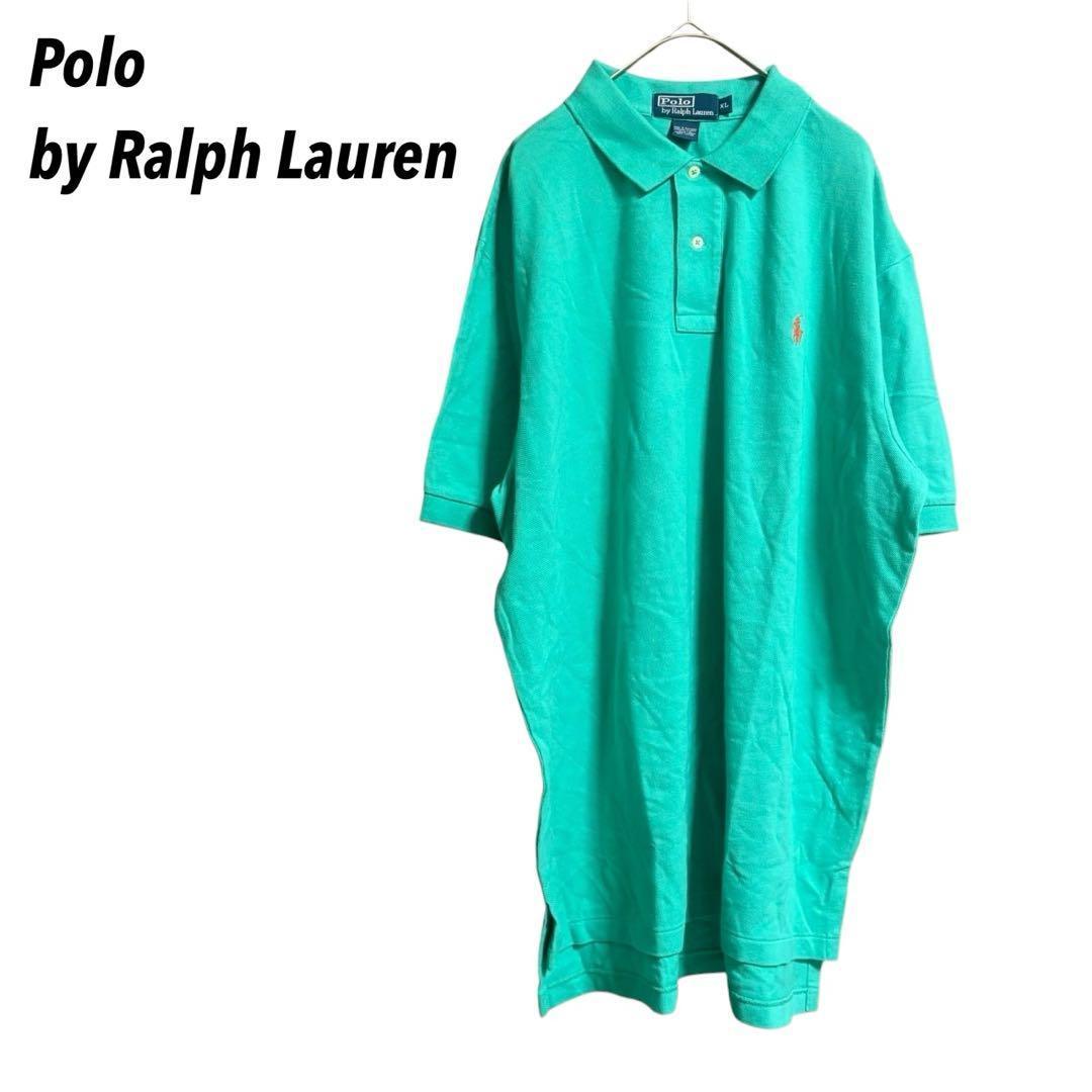 [Polo by Ralph Lauren] Polo Shirt, Short Sleeve, Side Slit, Embroidered Logo, XL