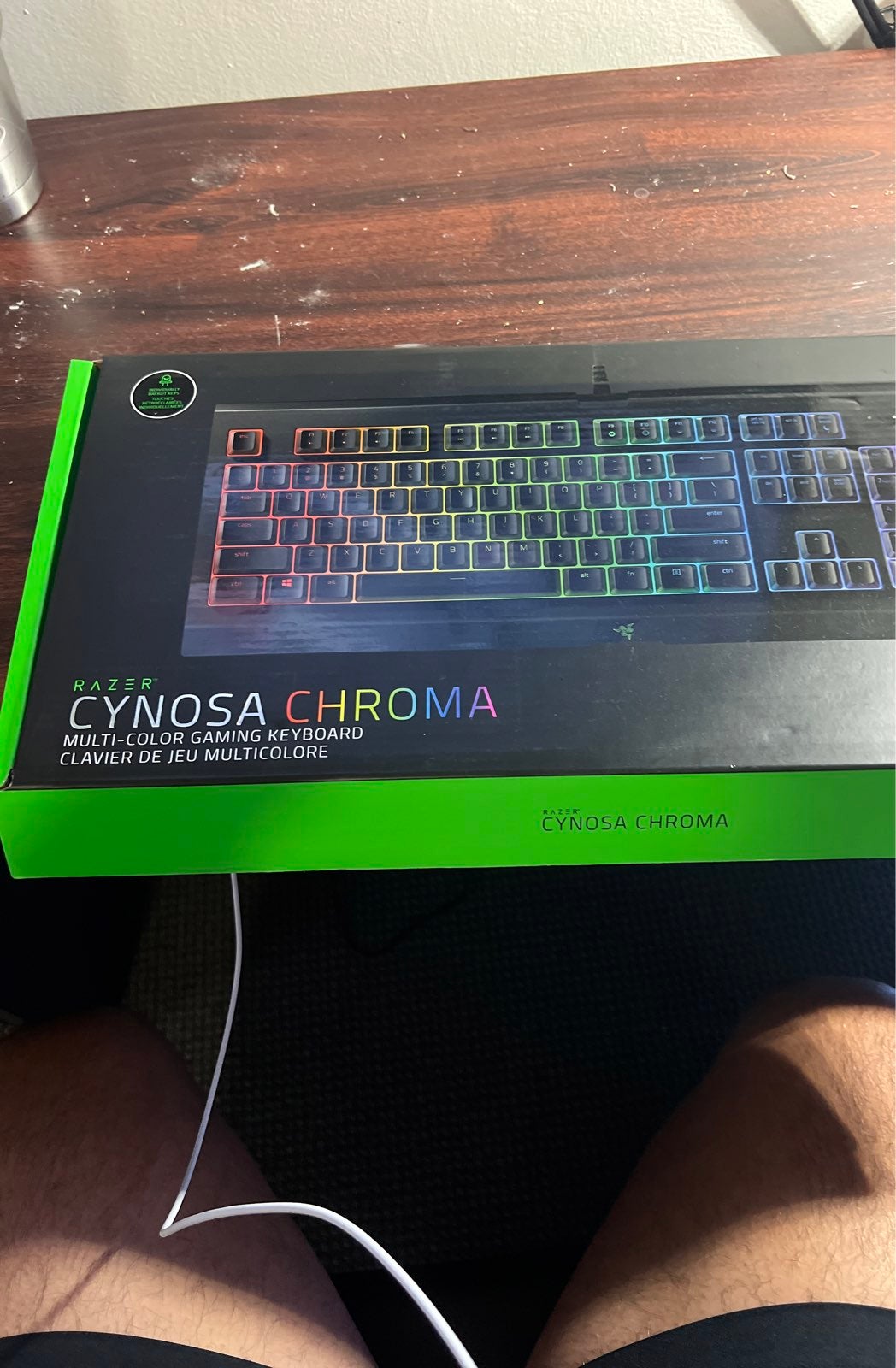 Razer cynosa chroma gaming keyboard.